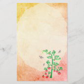 Papier Plante tomate et abeilles 3 (Dos)