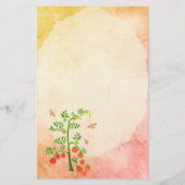 Papier Plante tomate et abeilles 3 (Devant)