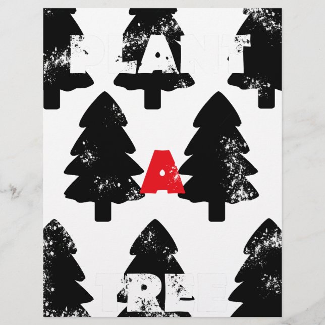 Papier Plantez un motif d'arbre (Devant)
