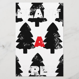 Papier Plantez un motif d'arbre