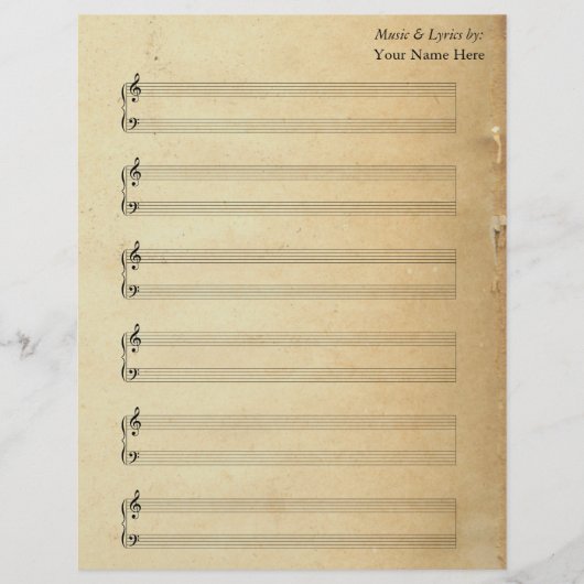 Papier Plaques vierges vintages Piano Stands (Devant)