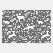 Papier plat à enveloppement de Noël classique (Devant 3)