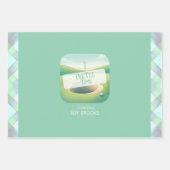 Papier plat à thème de golf Jeu de 3 (Devant)