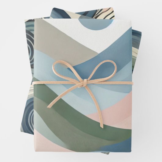 Papier plat à thème nordique Feuille plate Ensembl (En situation)