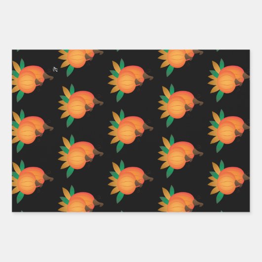 Papier plat de papier d'enveloppement à thème d'au (Devant 3)