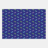 Papier plat de papier d'enveloppement de libellule (Devant 3)