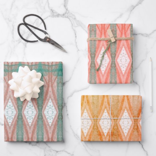 Papier plat d'emballage d'inspiration marocaine (Recto)