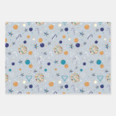 Papier plat Disco Christmas Wrapper Set de 3 (Devant 3)