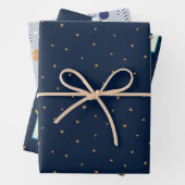 Papier plat Disco Christmas Wrapper Set de 3 (En situation)