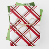 Papier plat et points à envelopper de Noël (En situation)