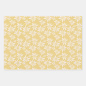 Papier plat Festif Floral Wrapper Set de 3 feuille (Devant 2)