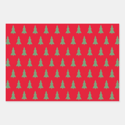 Papier plat moderne à envelopper Noël Se (Devant 2)