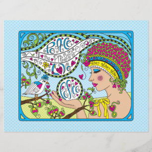Papier plat Peace_Flat : 11 po x 8,5 po