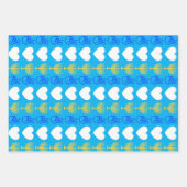Papier plat Peace Love & Hanoukka Wrapper (Devant 3)