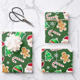 Papier plat père Noël Christmas Wrapper