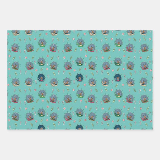 Papier plat père Noël Motif Reindeer  (Devant)