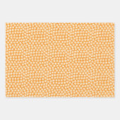 Papier plat Retro Orange Floral (Devant 3)