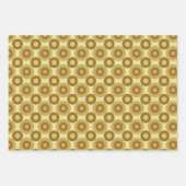 Papier plat Retro Orange Floral (Devant 2)