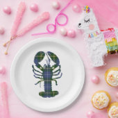 Papier    plateblue Nova Scotia Tartankreeft Papieren Bordje (Feest)