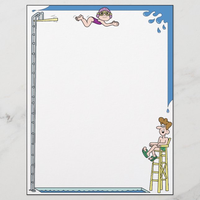 Papier Plongée dans la poule à lettres (Devant)