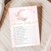 Pluie de Lune Rose et Étoiles Qui Sait Papa Jeu