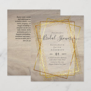 Papier PLUIE DE MARIÉE DE BUDGET Regard de paillettes or 