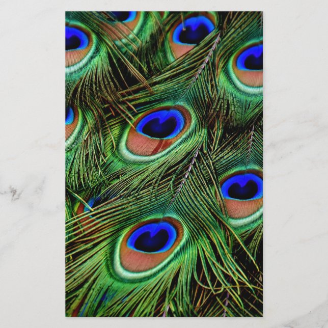 Papier Plumes de paon (Devant)