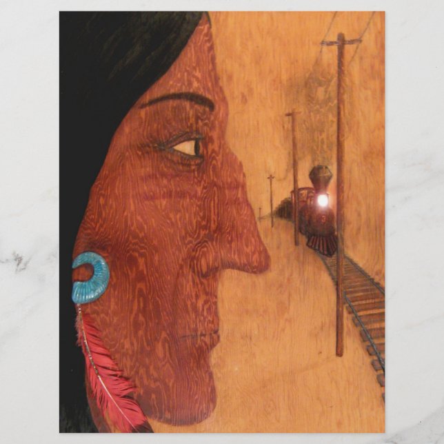 Papier Plumes rouges (Devant)