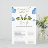 Papier Plus Grande Aventure, Scooter, Jeu de Fête de Fian (Debout devant)