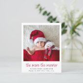 Papier Plus Le Merrier Photo Holiday Faire-part de naissa (Debout devant)