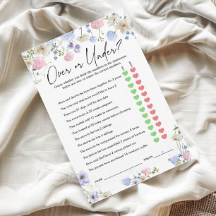 Papier Plus ou moins de jeu Jeu baby shower