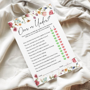 Papier Plus ou moins de jeu Jeu baby shower