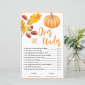 Papier Plus ou moins de l'automne Citrouille jeu de nupti (Debout devant)