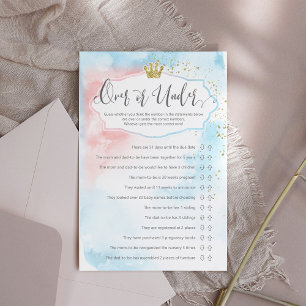 Papier "Plus ou moins" Genre Révéler Aquarelle Gold Jeu