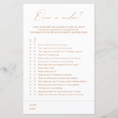 Papier Plus ou moins ? Jeu de Fête des mariées blanc élég (Devant)