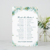 Papier Plutôt Baby shower Jeu Imprimé (Debout devant)