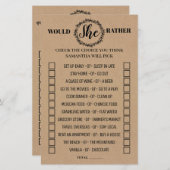 Papier Plutôt douche rustique jeu bilingue (Devant / Derrière)