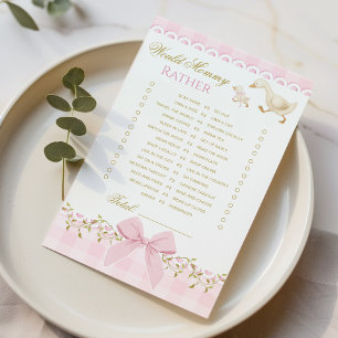 Papier Plutôt Maman Silly Goose Gingham rose jeu