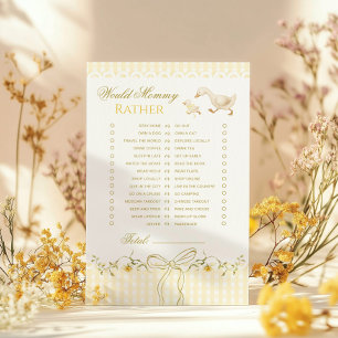 Papier Plutôt Silly Goose Jeu de baby shower pour Maman