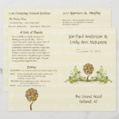 Papier Poche de forêt enchantée Arbre à conte de fées flo (Devant / Derrière)