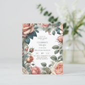 Papier Poème commémoratif de la fête de la vie des Roses (Debout devant)