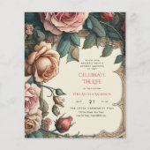 Papier Poème commémoratif de la fête de la vie des Roses  (Devant)