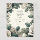 Papier Poème commémoratif de la fête de la vie des Roses (Devant)