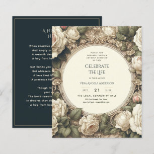 Papier Poème commémoratif de la fête de la vie des Roses