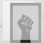Papier Poing de solidarité en fibre de carbone (Devant / Derrière)
