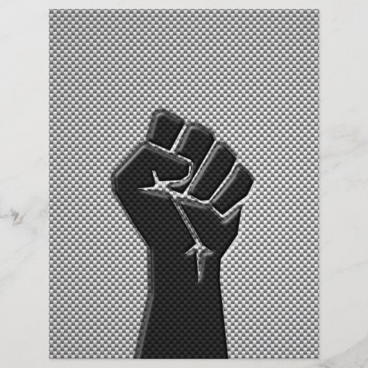 Papier Poing de solidarité en fibre de carbone (Devant)