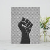 Papier Poing de solidarité en fibre de carbone (Debout devant)