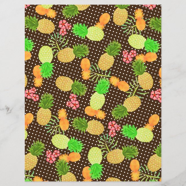 Papier Point Polka Brown ananas (Devant)