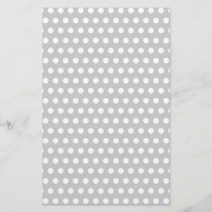 Papier Points blancs sur gris clair