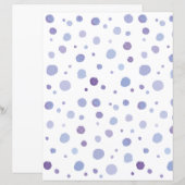 Papier points de polka peints à la main (Devant / Derrière)